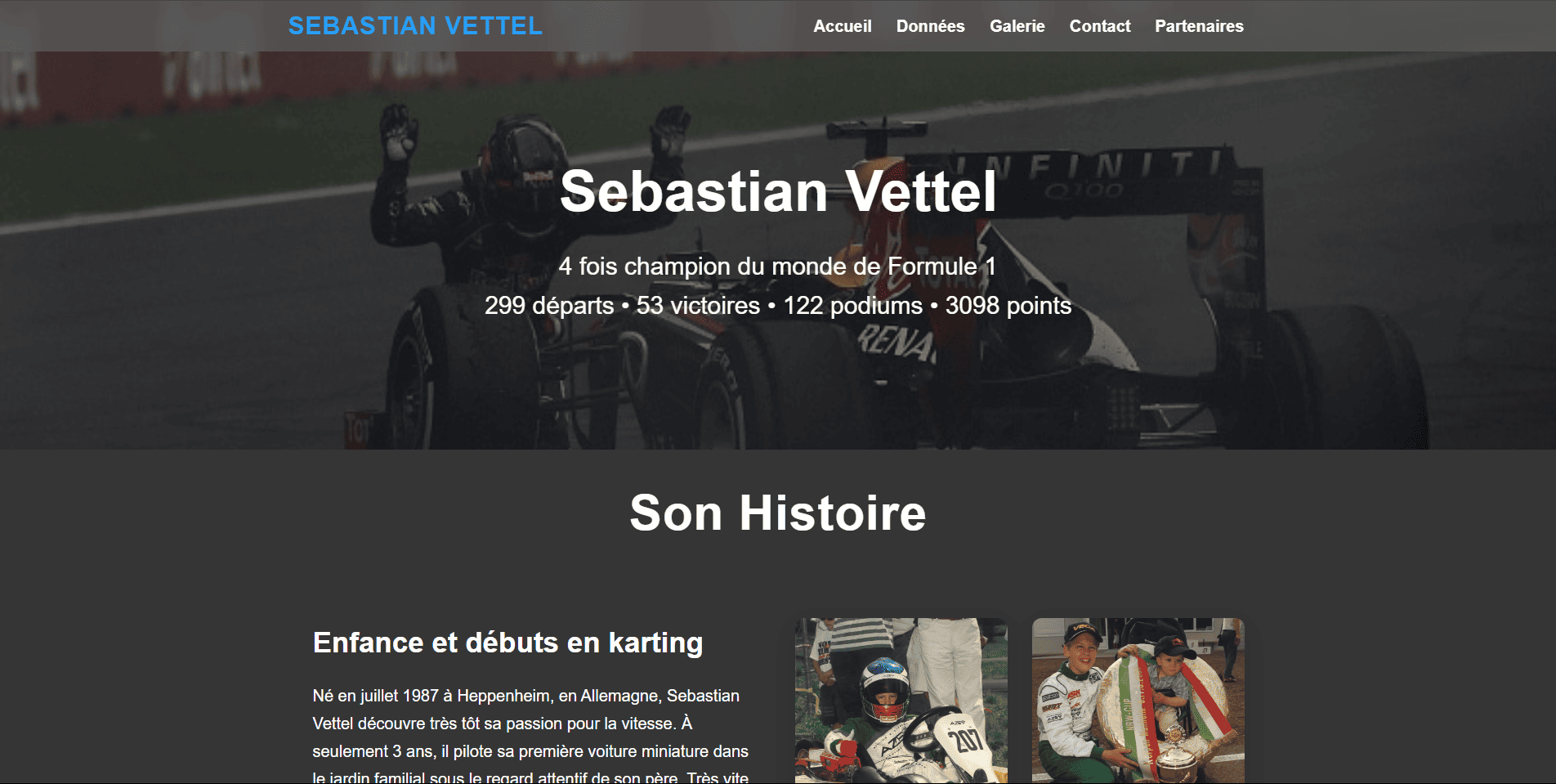 Aperçu du site partenaire 2